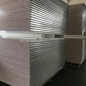 Clean Room Color Steel Silicon Rock Sandwich Panel Insulation thumbnail-1