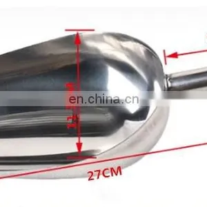 Stainless Steel Flour Scoop Bar Metal Shovel Stainless Steel Metal Ice Scoop thumbnail-5