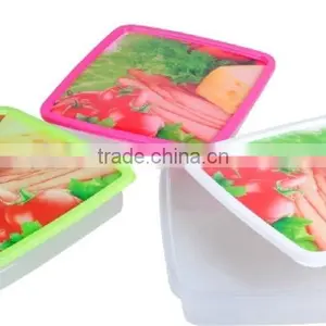 Hot Selling Square Plastic Food Storage Container / Food Storage Box 4000ml thumbnail-3