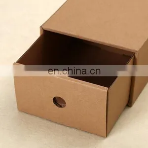 Kraft Folding Mailer Boxes Brown Corrugated Paper Corrugated Board Box for Shoe thumbnail-4