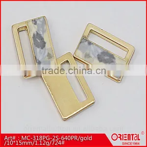Square Sky-blue Metal Flat Logo Badge thumbnail-3