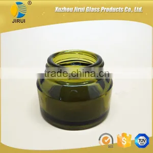 50ml Green Glass Cream Jar thumbnail-1