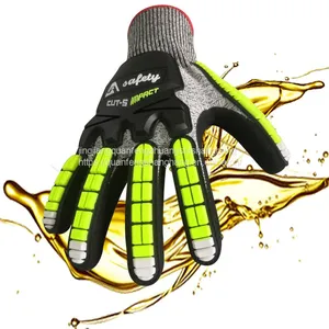 Sharp Tool Handing Anti Hppe Knitted Impact Glove thumbnail-3