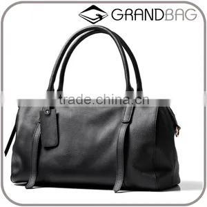 Morden Nature Style Class Designer Genuine Leather Men Large Capacity Handbag Travel Shoulder Bag Duffle Bag thumbnail-1
