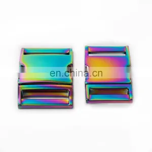 Custom Name Safety Belt Buckles Logo Side Quick Release Buckles Rose Gold Metal Eco-friendly Lead Free and Nickle Free thumbnail-4