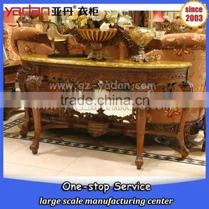 Queen Anne Console Living Room Furniture Antique Console Table Wooden Hall Sofa Table thumbnail-1