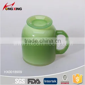 Gift Suitable Printing Double Wall Oval Mug Cup With Handle thumbnail-4