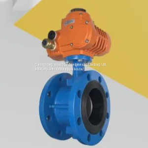 Electric Actuated Flange Butterfly Valve for Large-Scale Pipeline Applications thumbnail-1