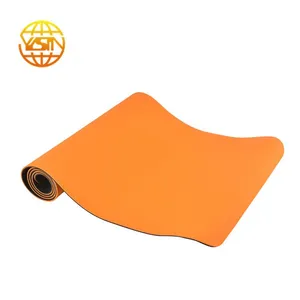 Custom Print Logo Eco Friendly Foldable 6mm TPE Yoga Mat thumbnail-4