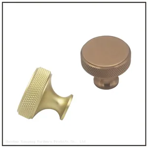 Fancy Knurled Furniture Cabinet Handles Aluminum Cupboard Drawer Pulls Handles and Knobs thumbnail-1