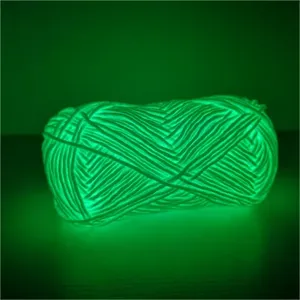 2024 Hot Sale New Yarn 2mm Thick Luminous Roving Glow Yarn in the Dark thumbnail-2