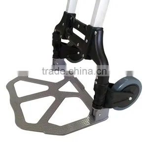 Mini Aluminum Hand Truck Luggage Trolley Portable Good for Travelling Shopping thumbnail-3