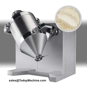 Three Dimensional Food Rotating Drum Cosmetic Powder Swing Mixing Machine Equipment thumbnail-3