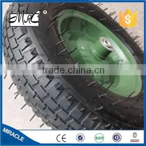 High Quality 16 Inch Pneumatic Rubber Wheel Small Wheelbarrow Wheels 4.80/4.00-8 thumbnail-6