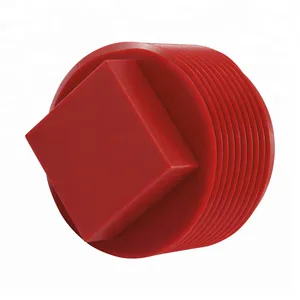 NPT Threads Square Head Sealing Gas Oil Threaded Plastic Waterproof Sealing Npt Pipe Male Plug thumbnail-2
