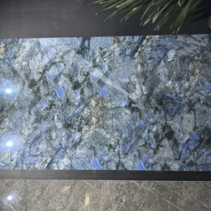 Blue Gemstone Sintered Stone Slabs Blue Jade Sintered Stone Manufacturer thumbnail-2