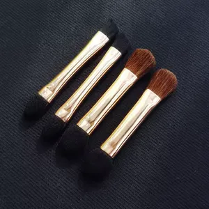 Popular Small Size Double End Makeup Brushes for Eyeshadow Eyebrow Horse Sponges Tips Custom Logo thumbnail-4