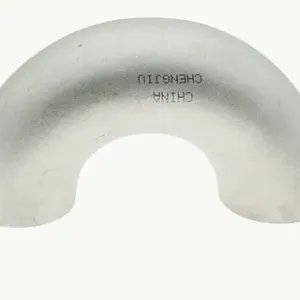 Mirror Polished Stainless Steel Welding 180 Degree Elbow Bend thumbnail-1