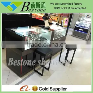 High Quality Acrylic Wooden Display Counter Cabinet for Watch Jewelry Retail Shop thumbnail-1