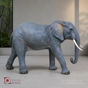 Life Size Elephant Sculpture for Park and Garden Display thumbnail-5
