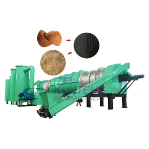 No-Smoke Continuous Wood Chip and Coconut Shell Carbonization Furnace Charcoal Making Machine EPC thumbnail-1