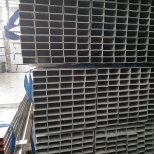 Large Stock Cold Rolled Galvanized Square Metal Q235 Q345 S235 Square Pipe Tube Hollow Steel Pipe Carbon Steel Rectangular Tube thumbnail-4