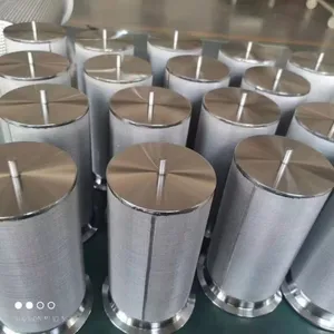 316L Sintered Mesh Filter, 20μm Precision, 10 Bar Pressure Rating, ISO Standard Compliant thumbnail-1