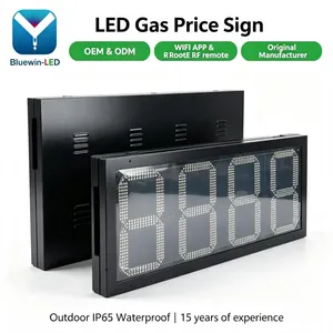 High Brightness 8.88 88.88 Format LED Digital Signboard With Waterproof Case for Gas Stations thumbnail-2