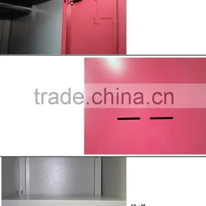 Durable Body L Shape Double Color Metal Workplace Lockers thumbnail-6