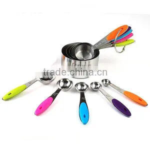 10 Pieces Stainless Steel Measuring Cups and Spoons Stackable Set Quality Choice thumbnail-3