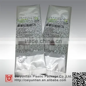 Back Seal Aluminium Foil Black Tea Plastic Packing Bag thumbnail-2