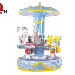 Kiddie Mini Robot Carousel Merry Go Round Garden Park thumbnail-1