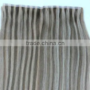 Mixed Color Hair Weave Extensions , PU Skin Weft , Tape Weft thumbnail-1