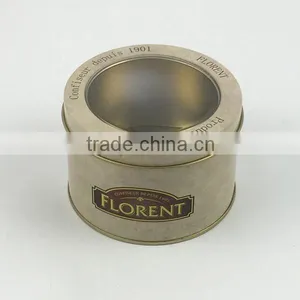 Small Round Window Tin Box for Sweet Package thumbnail-5