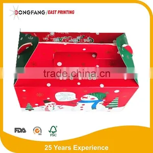 Folding Ivory Card Board Paper Cupcake Packaging Box Take Away Paper Cake Box thumbnail-4