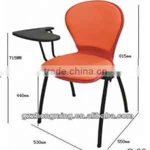 Plastic Training Chair School Student Chair With Writing Board,School Furniture C-09 thumbnail-1