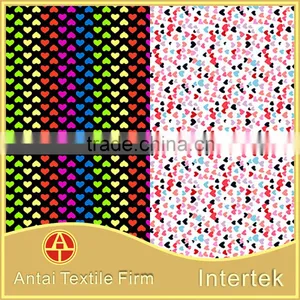 Printed Nylon Tricot Micro Fiber Fabric With Sweetie Honey Heart Design for Girl's Bra thumbnail-4