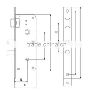 European Standard Magnetic Lock for Interior Doors thumbnail-2