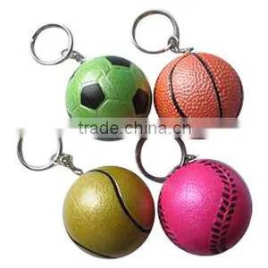 Sales Promotion Rubber Sport Ball Keychain thumbnail-1