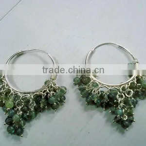 925 Sterling Silver Gemstone Earrings thumbnail-1