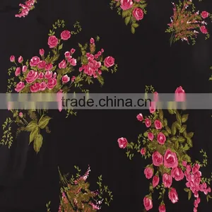 Textile Printing Product With Beautiful Flowers on Poplin Cotton Fabrics thumbnail-4