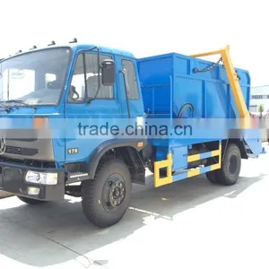 8 m3 Skip Loader Garbage Truck, 8 Ton Hydraulic Swinging Garbage Truck, Hydraulic Lifter Container Garbage Truck thumbnail-1