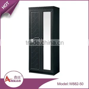 Apartment/dormitory Saving Space Simple Design Cheap Wooden 2 Door Almirah Cabinet thumbnail-6