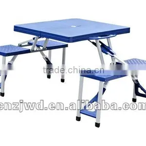 Outdoor Plastic Picnic Folding Table thumbnail-1