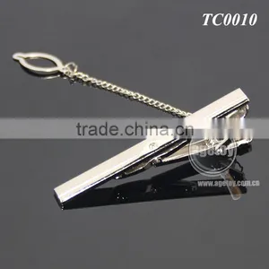 Wholesale Gentleman Silver Simple Necktie Tie Clip Bar Pin Practical Men Style Metal Blank Cheap Tie Clips thumbnail-3