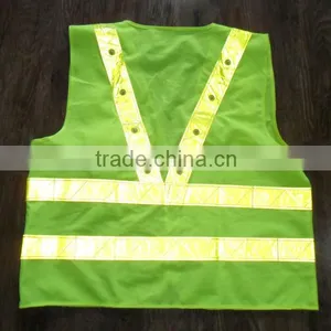 Green Reflective Wholesale Safety Vest thumbnail-5