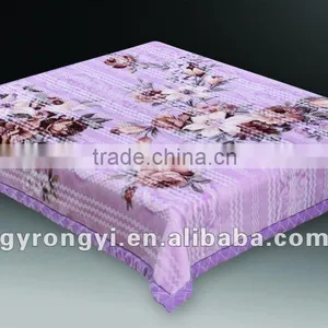 100% Polyester Raschel Quality Printed Interweave Double Blanket thumbnail-1