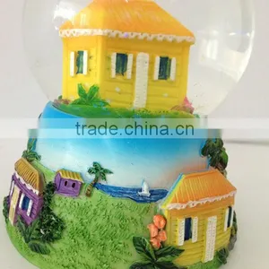 Resin Snow Globe With Beach House Designs thumbnail-4