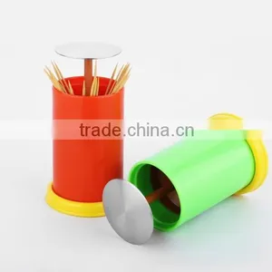 New Household Items Made China Automatic Stainless Steel Toothpick Holder thumbnail-4