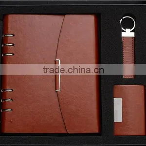 Business Meeting Promotional Gifts Set Made Notebook and Pen Usb Disk Inside With Customized Company Logo thumbnail-1